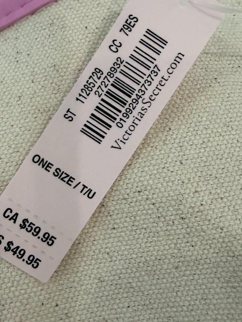 Victoria Secret canvas bag